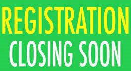 SPRING REGISTRATION CLOSES MARCH 31st 